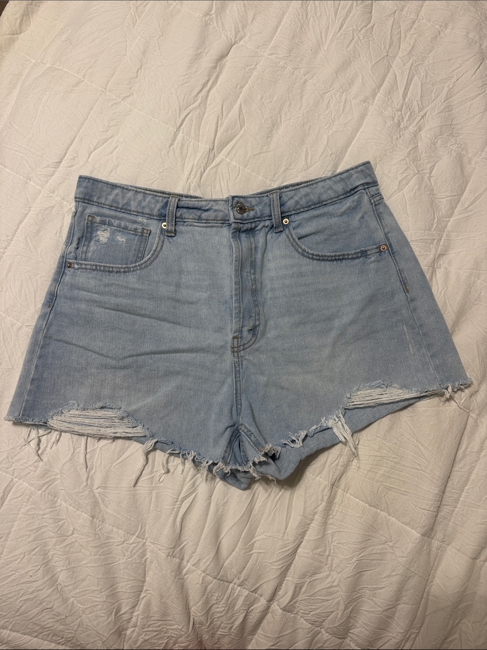 wild fable Light Wash Distressed Denim Cutoff Shorts